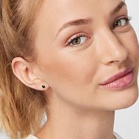 Серьги из серебра с ониксом