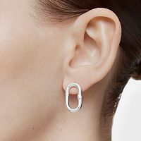 Серьги из серебра и вермеля