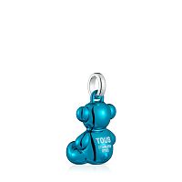 Кулон Bold Bear из стали с голубым покрытием