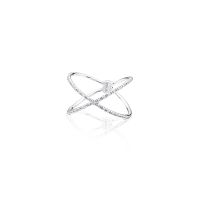Кольцо из белого золота с бриллиантами
