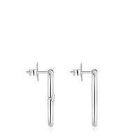 Серьги из серебра, 25 мм