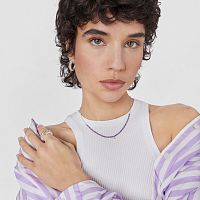 Колье из серебра с аметистом