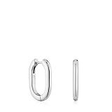 Серьги-кольца из серебра