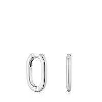 Серьги-кольца из серебра