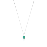 Колье Icon Color из серебра с амазонитом