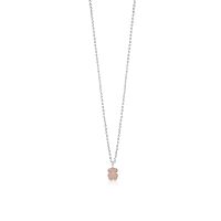 Колье Icon Color из серебра с розовым кварцем
