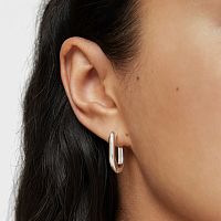Серьги-кольца из серебра