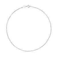 Колье-чокер из разных рельефных колец из серебра, 35 см.