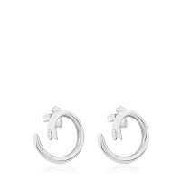 Серьги из серебра, 20 мм