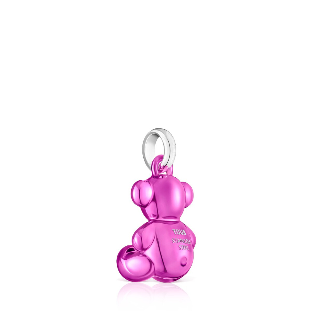 Кулон Bold Bear из стали с розовым покрытием фото 4