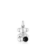Кулон Bold Bear из серебра с ониксом