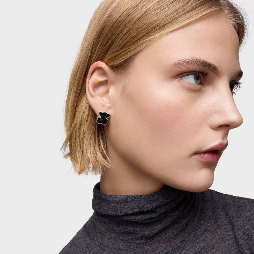 Серьги Icon Color из серебра с ониксом фото 5
