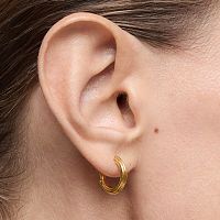 Серьги-кольца из вермеля