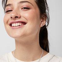 Серьги Icon Color из серебра с розовым кварцем