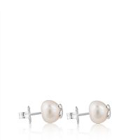 Серьги из серебра с жемчугом