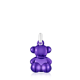 Кулон Bold Bear из стали с сиреневым покрытием
