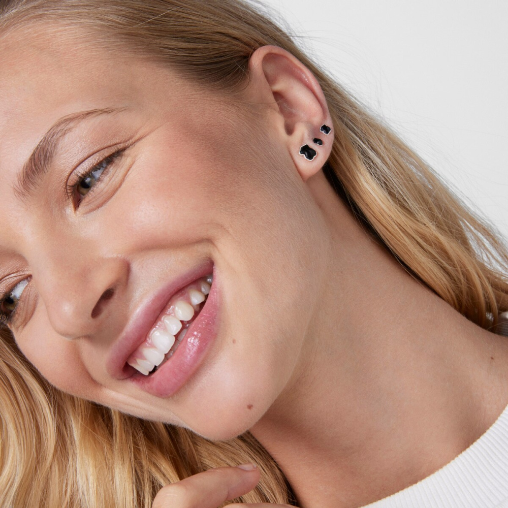 Серьги Icon Color из серебра с ониксом фото 5
