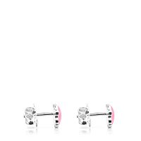 Серьги Icon Color из серебра с розовым кварцем