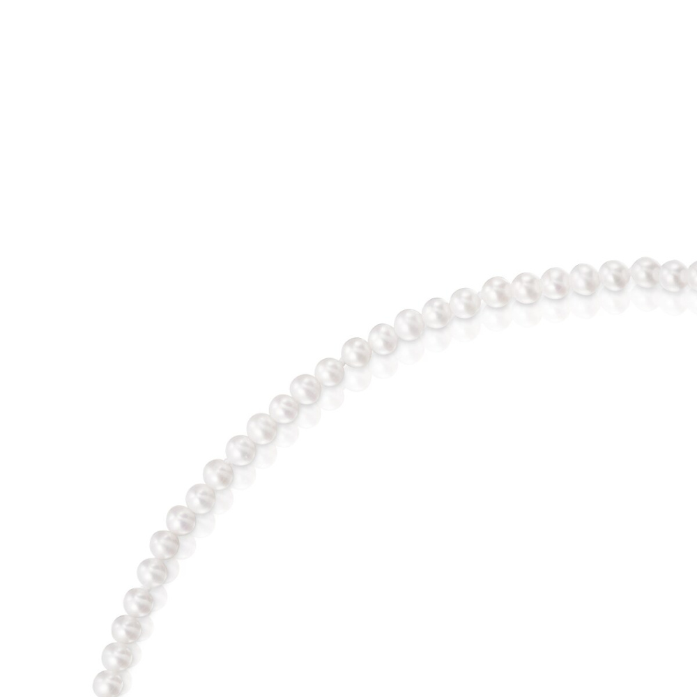 Ожерелье из жемчуга и серебра фото 4