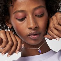 Колье Icon Color из серебра с аметистом