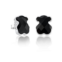 Серьги Icon Color из серебра с ониксом