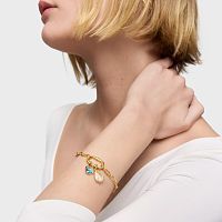 Кулон из вермеля с голубым топазом