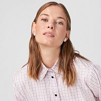 Серьги из серебра с кварцем
