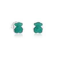 Серьги Icon Color из серебра с амазонитом