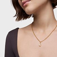 Кулон из вермеля с кварцем