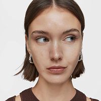 Серьги-креолы из серебра