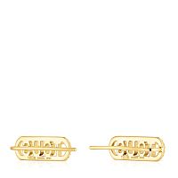 Серьги из вермеля с бриллиантами
