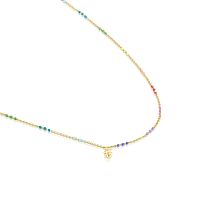 Колье Bold Bear из вермеля с эмалью