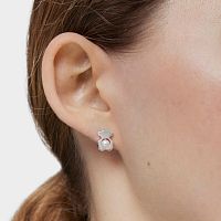 Серьги из серебра с жемчугом