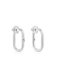 Серьги из серебра, 25 мм