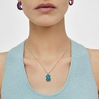 Кулон Bold Bear из стали с голубым покрытием